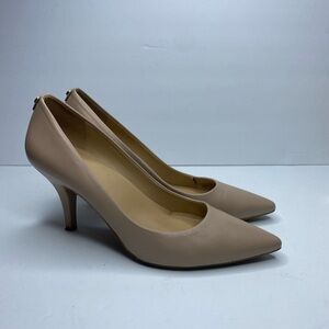 Cole Haan Elegant Beige leather Women's slip on 2.6 inch heel Pumps
